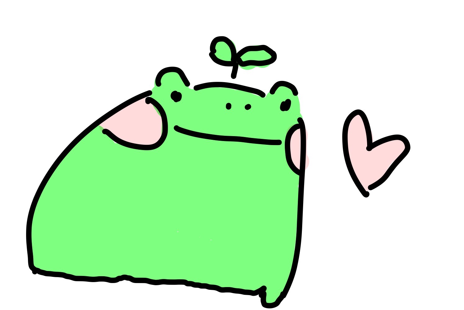 My favorite thing to draw: frogs